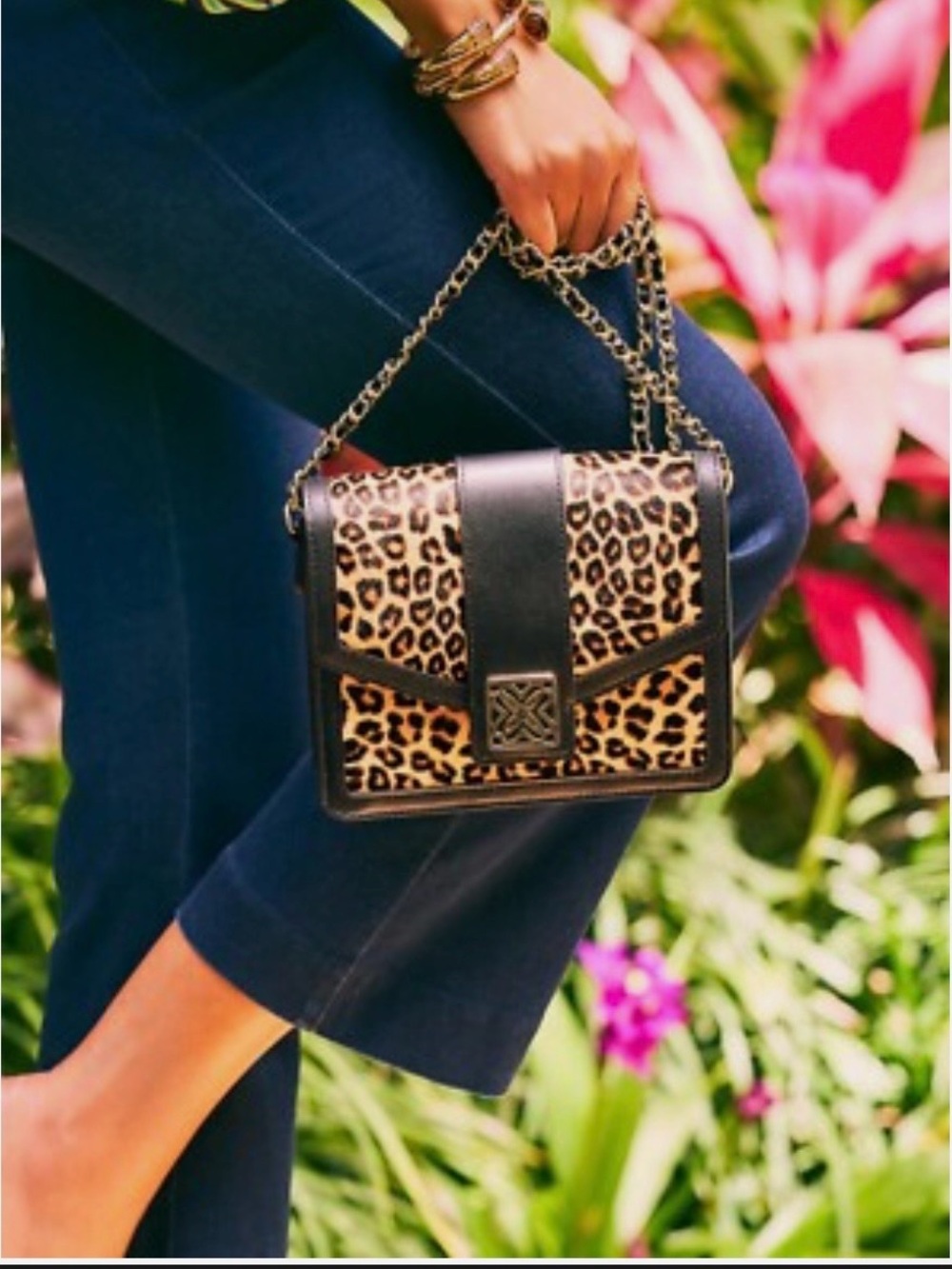 Lilly Pulitzer Dobson 🐆Leopard Crossbody Bag EUC